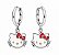 Brinco Infantil Argola Hello Kitty Rbranco - Imagem 1