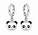 Brinco Infantil Argola Panda Rbranco - Imagem 1