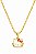 Colar Infantil Hello Kitty Dourado - Imagem 1