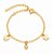 Pulseira Infantil Borboleta Luz Dourado - Imagem 1