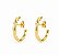 Brinco E. Hook Meia Lua Dourado - Imagem 1
