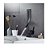 Torneira Banheiro E Lavatório Com Misturador Monocomando De Mesa De Luxo Black Preto Fosco - Imagem 2