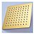 Ducha Chuveiro Slim Quadrado Dourada 20x20 Gold Para Aquecedor - Imagem 4