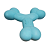 Brinquedo Mordedor Ossinho para Cães Filhotes Buddy Azul - Imagem 8
