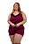 Shortdoll Plus Sizer com Detalhe em Gripi - Imagem 1