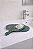 Kit para lavabo bandeja e espelho mármore verde Guatemala - Imagem 3