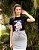 T-shirt Feminina Preta Gato Astronauta 100% Algodão - Imagem 1
