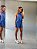CONJUNTO TATIANE BLUSA + SHORTS AZUL - Imagem 1