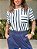 T-SHIRT JAQUELINE LISTRADA MARINHO - Imagem 1