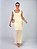 VESTIDO ANDIE CROCHÊ MIDI MANTEIGA - Imagem 1