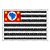 Patch Bordado Bandeira de São Paulo Colorida 6,5 x 4,5cm - Imagem 1