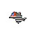 Patch Bordado Mapa de São Paulo com Bandeira de São Paulo 8,0 x 5,6 cm - Imagem 1