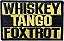 Patch Bordado Whiskey Tango Foxtrot  8,8 x 5,8 - Imagem 1