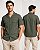 Camisa Masculina Ripstop Verde-Oliva Manga Curta com 2 Bolsos - Imagem 1