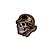 Patch Bordado CAVEIRA INFANTARIA 6 x 6,5 CM - Imagem 1