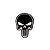 Patch Bordado CAVEIRA PUNISHER 2 7 x 5 CM - Imagem 1
