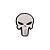 Patch Bordado CAVEIRA PUNISHER 7 x 5 CM - Imagem 1