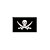 Patch Bordado PIRATA 7 x 4 CM - Imagem 1