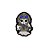 Patch Bordado CAVEIRA GHOST 6,5 x 4,5 CM - Imagem 1