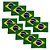 Patch Termocolante Bordado Bandeira Do Brasil Kit 10 Unidades - Imagem 1