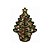 Patch Bordado Arvore de Natal Camuflada 10 x 7 CM - Imagem 1