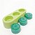 Molde de Silicone para Velas e Sabonetes Artesanais Rechauds 3 Cavidades - Imagem 1