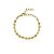 Pulseira infantil chapinha banhada a ouro 18k - Imagem 2