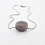 Colar de Pedra Ágata Cinza - Oval - Imagem 1