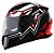 CAPACETE NORISK FF302 WIZARD BLACK RED SILVER WHITE - Imagem 1