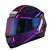 CAPACETE X11 TRUST PRO 11 PRETO ROSA ROXO - Imagem 1