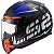 CAPACETE LS2 FF353 RAPID CROMO PRETO FOSCO/VERMELHO/AZUL - Imagem 3