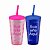 COPO TWISTER LIGHT 500ml COM TAMPA E CANUDO TRADICIONAL PERSONALIZADO FRENTE E VERSO COR ÚNICA - Imagem 1