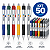 Kit 50 Canetas Plásticas Ref. 3011D Personalizadas - Imagem 1