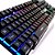Teclado Semi Mecânico Gamer Iluminado Led Rgb Metal Exbom BK-152C Preto - Imagem 4