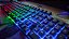 Teclado Semi Mecânico Gamer Iluminado Led Rgb Metal Exbom BK-152C Preto - Imagem 2