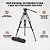 Tripé E-IMAGE EK610 com Cabeça Hidráulica para Filmagem Profissional - Imagem 2