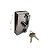 Fechadura 3530 bico de papagaio para porta de correr + contra fechadura 3230 v/a - Cromado - Imagem 2