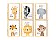 kit quadro safari infantil decoração quarto bebê - Imagem 1