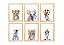 kit quadro safari infantil decoração quarto bebê - Imagem 1