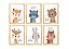 Kit quadro safari infantil decorativo quarto criança enxoval bebê - Imagem 1