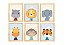 Kit quadro safari infantil decorativo quarto criança enxoval bebê - Imagem 1