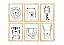 Kit quadro infantil safari decorativo quarto criança enxoval bebê - Imagem 1