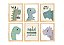 Kit quadro dinossauro bebê infantil decorativo quarto criança enxoval bebê - Imagem 1