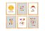 Kit quadro decorativo infantil arco íris sol alfabeto  quarto criança enxoval delicado bebê menina - Imagem 1