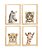 Kit quadro infantil decorativo safari real quarto criança  bebê enxoval - Imagem 1