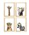 Kit quadro infantil decorativo safari real flores quarto criança  bebê enxoval menina - Imagem 1