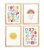 Kit quadro arco íris e sol  decorativo infantil quarto criança bebê enxoval - Imagem 1