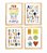 Kit quadro alfabeto números e formas decorativo infantil quarto criança bebê enxoval - Imagem 1