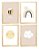 Kit quadro decorativo infantil arco íris sol nuvem quarto criança bebê enxoval - Imagem 1