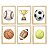 Kit quadro decorativo infantil esporte bolas quarto criança bebê menino enxoval - Imagem 1
